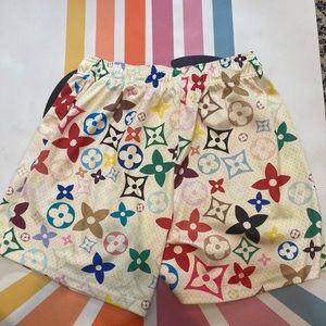 Mr.Remade Off white / Multicolor Monogram Shorts